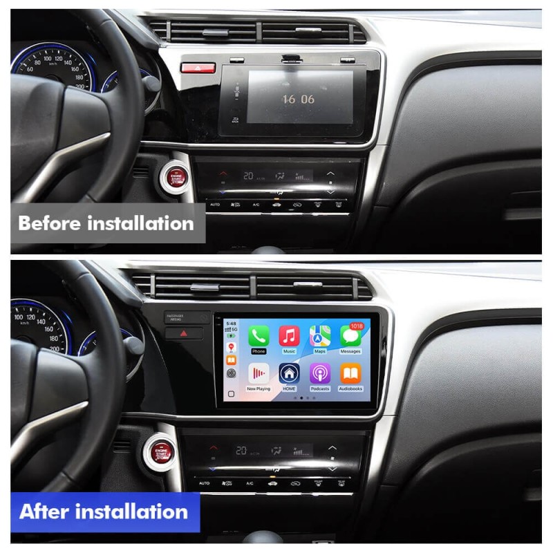 Q6 Qualcomm Android 13 For Honda City 2014-2019 9" screen multimedia car radio DSP ADAU