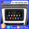 Isudar NEW UPGRADE VW0803 8 Inch 1024*600P Car Radio Multimedia For VW/Volkswagen/POLO/Golf/Skoda/Seat/Leon/PASSAT B6 Auto GPS Carplay RAM 6GB