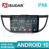 Isudar Voice control PX6 Android 10 Car Multimedia Auto Radio For Honda/CRV/CR-V 2012-2016