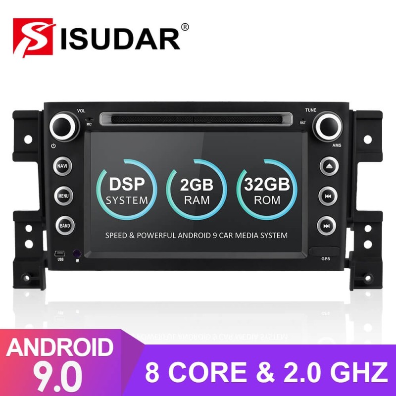 Isudar 2 Din T8 Android 9 Auto Radio For SUZUKI/Grand Vitara