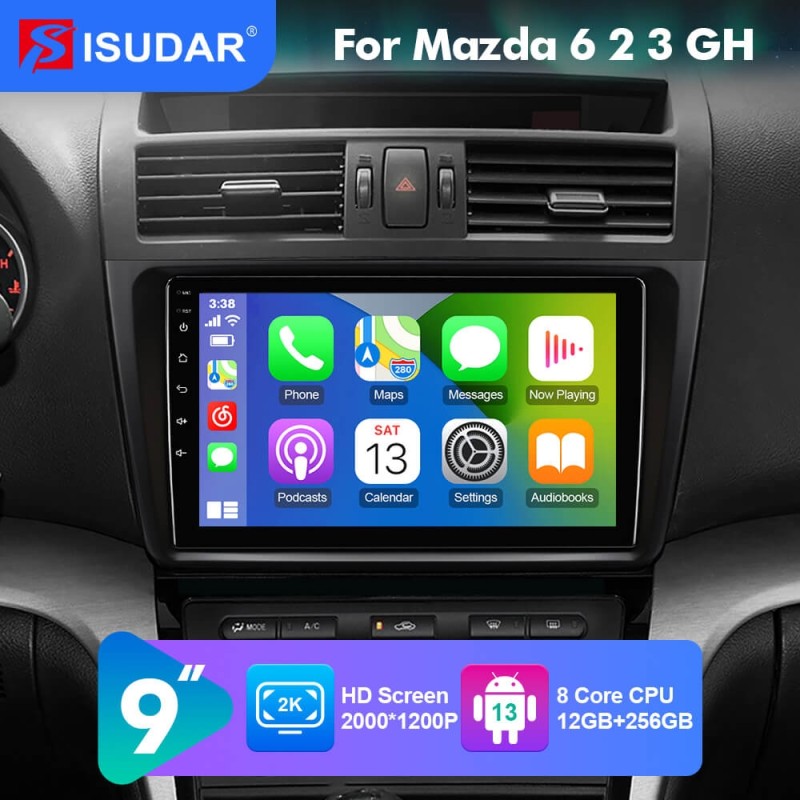 NEW! T72/T78P series Android 13 Car Radio For Mazda 6 2 3 GH 8Core Carplay