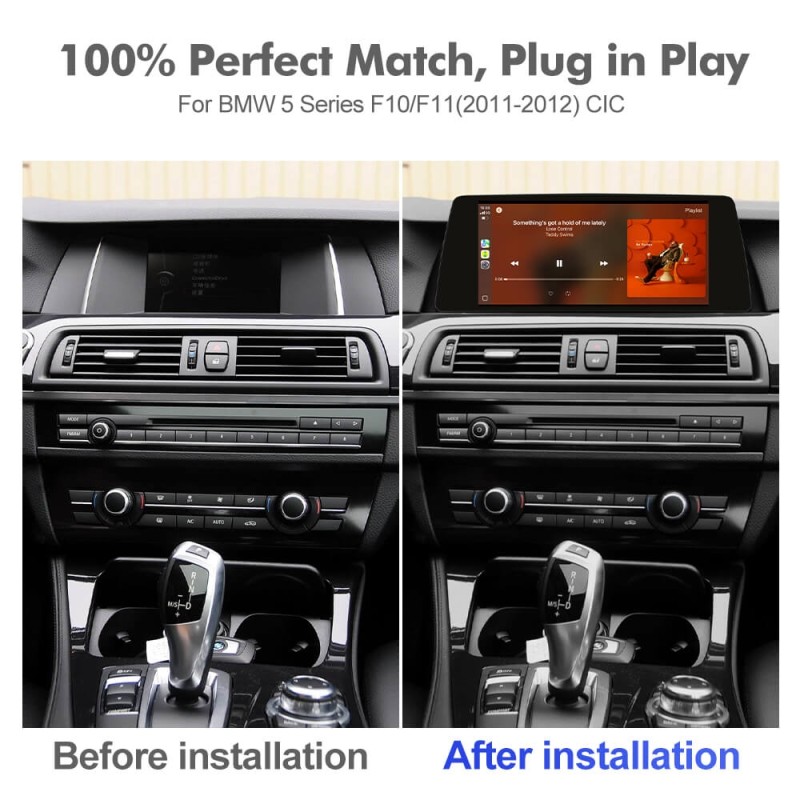 ISUDAR 10.33"Android 13 Car radio For BMW 5 Series F10/F11 2011-2012 CIC