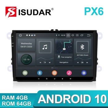Clearance Sale！Isudar 9 inch 1 Din Android 10 Radio For VW/Golf/Tiguan/Skoda