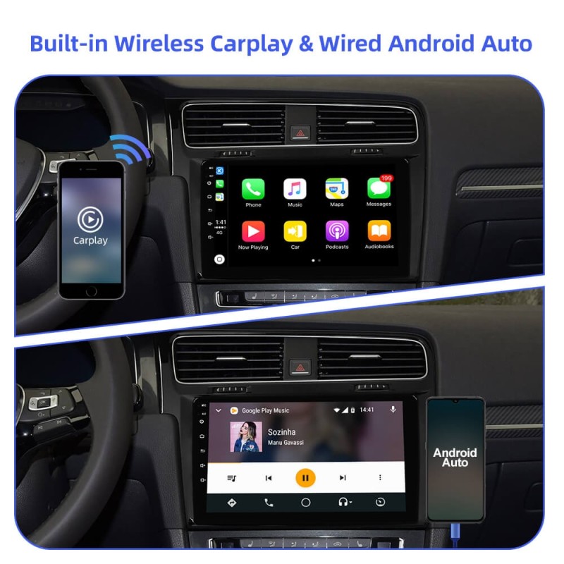 8 Core RAM 4GB GPS Qualcomm For VW/Volkswagen/Golf 7 2013-