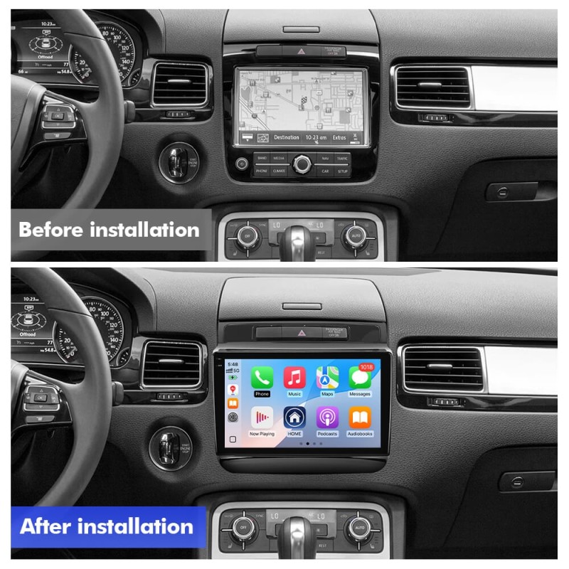 Q6 Qualcomm Android 13 For Volkswagen Touareg FL NF 2010 - 2018 9" screen multimedia car radio DSP ADAU