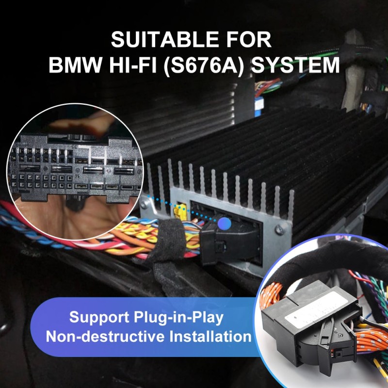 ISUDAR DA08 For BMW Hi-Fi S676A Car Amplifier DSP