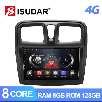 ISUDAR T72 Android 10 Car Radio For Renault Logan 2 2012 - 2019 Sandero 2 2014 - 2019