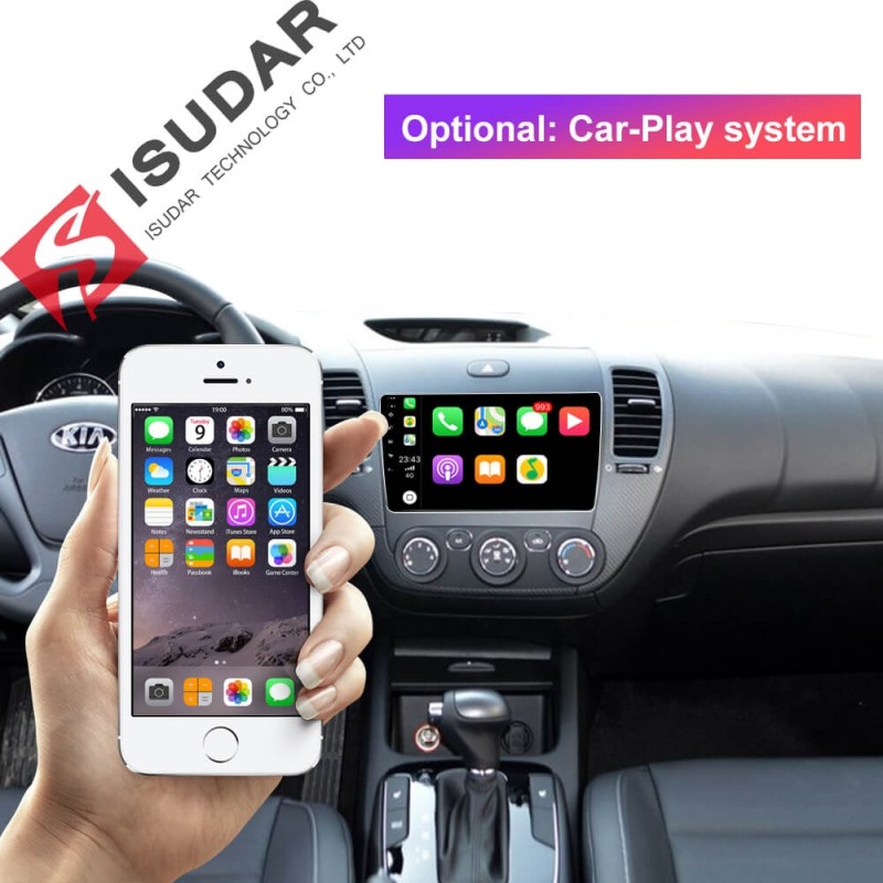 ISUDAR 1 Din Auto Radio Android 9 For Kia CERATO K3 FORTE 2013-2016