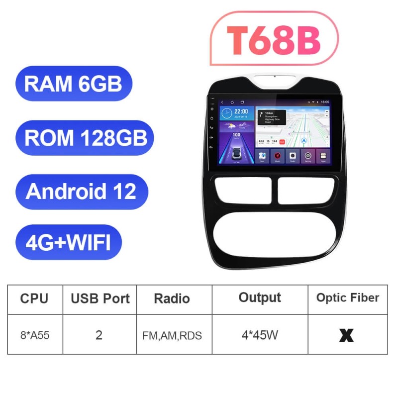 Car Radio Auto Radio Android 10 For RENAULT Clio 3 4 2013-2018