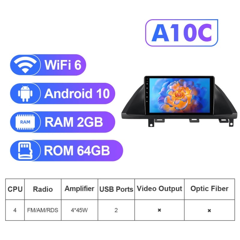 NEW! Android 10-Android 13 QLED Android Auto 9” Car Radio For Honda Odyssey 2005 - 2010