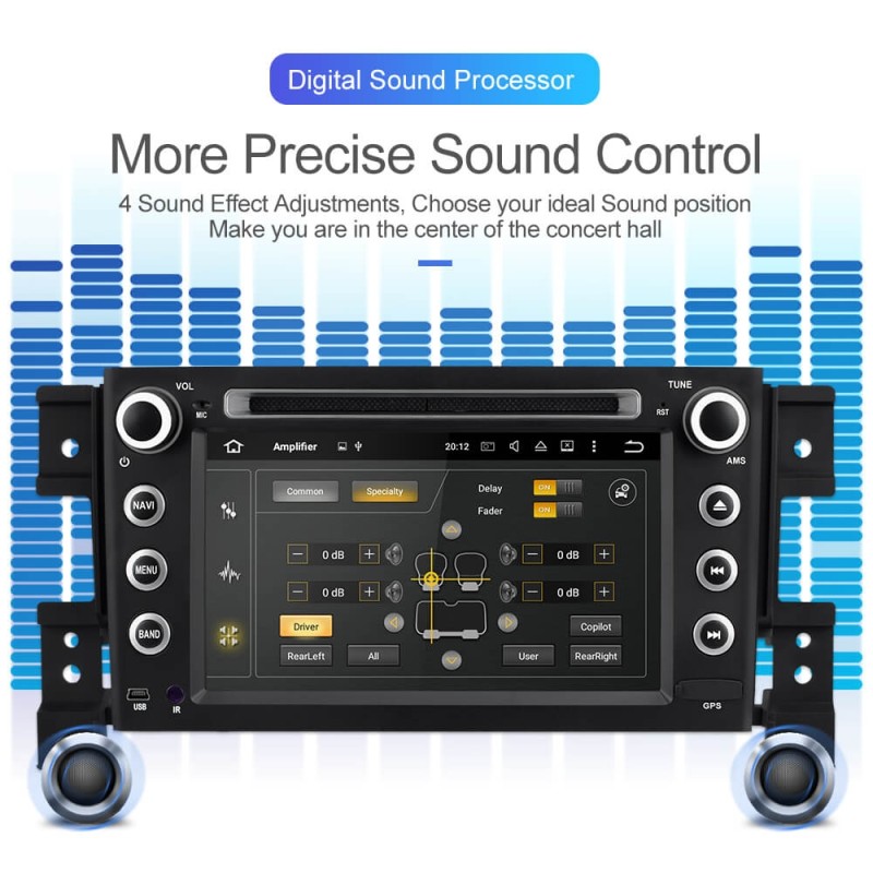 ISUDAR 2 Din Auto radio Android 9.0 Octa core For SUZUKI/Grand Vitara
