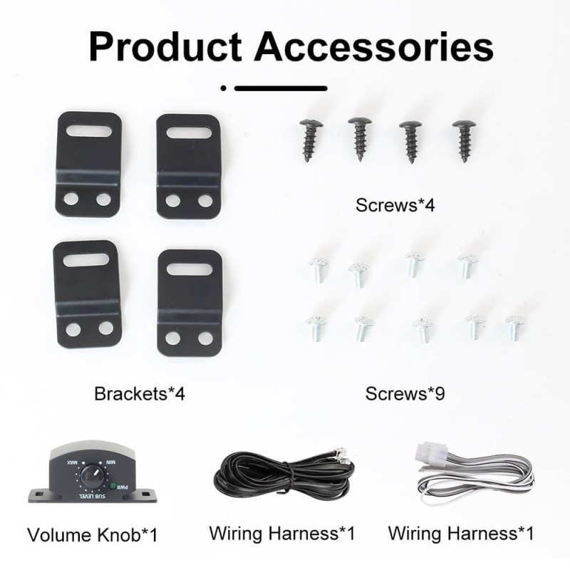 ISUDAR SU6901 Car Underseat Subwoofer Active Amplifier