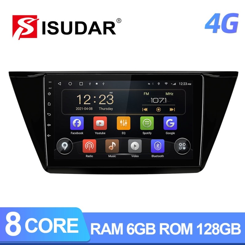 T72 QLED 4G Sim card Auto radio For VW/Volkswagen/TOURAN 2016 2017 2018-