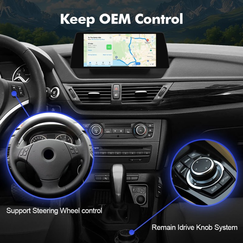 ISUDAR 10.33"Android 13 Car radio For BMW X1 E84 2009-2015 CIC