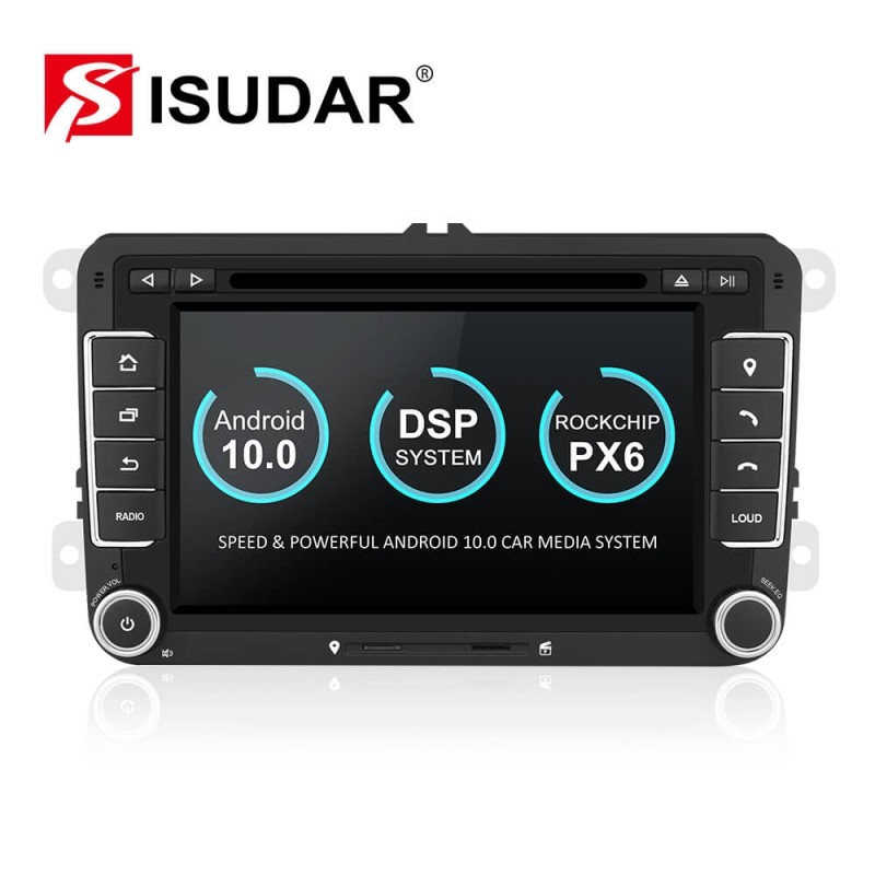 Clearance Sale! Isudar 7 inch Auto radio 2 Din PX6 For VW/Golf/Tiguan/Skoda/