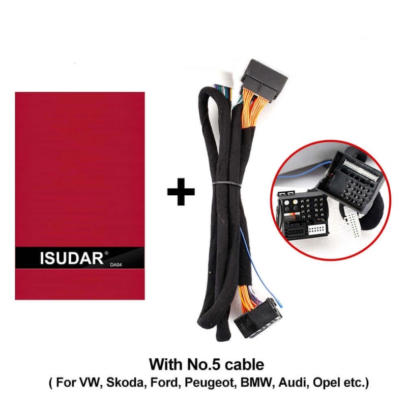 ISUDAR Plug and play DA04 Auto Stereo DSP Amplifier 4 channels input