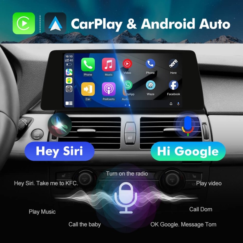 ISUDAR 10.33"Android 13 Car radio For BMW X5 E70/X6 E71 CIC CCC