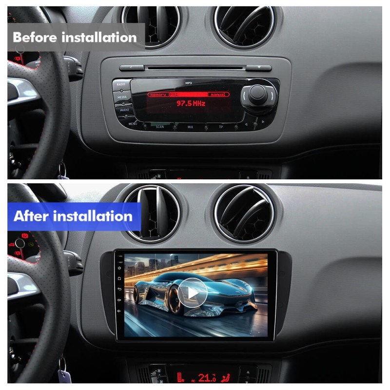 For Seat Ibiza 2009-2015 T75 Upgrade from T72 Android 14 UIS7865 Car Radio