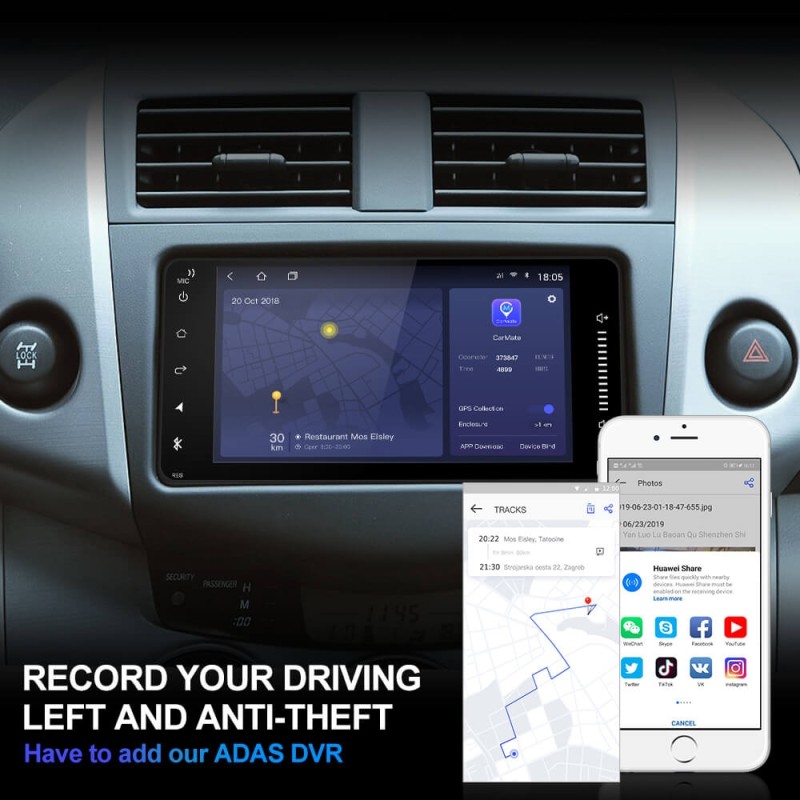 ISUDAR H53 2 Din Android Car Radio For Toyota/Corolla/Altis/RAV4/CAMRY