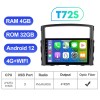 T72 Android 12 Car radio 8 Core RAM 8G DVR For Mitsubishi/Pajero 2006-2014
