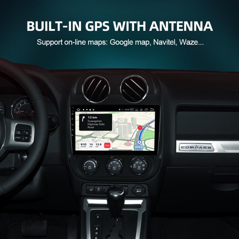 ISUDAR V57S 2 Din Android 10 Car Radio For Jeep Compass 1 MK 2009-2015