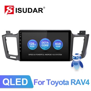 Isudar V72 QLED Android 10 Auto Radio For Toyota/RAV4