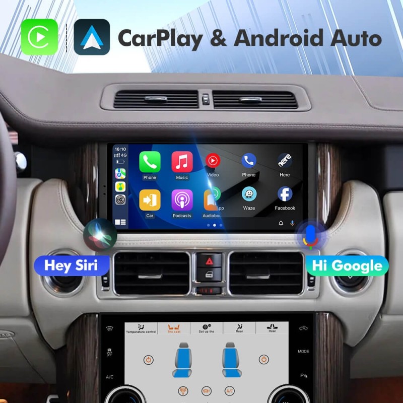 ISUDAR Android 12 10.33 Inch 1920*720P Car head unit stereo for Land Rover Range Rover L322 V8 2005-2012