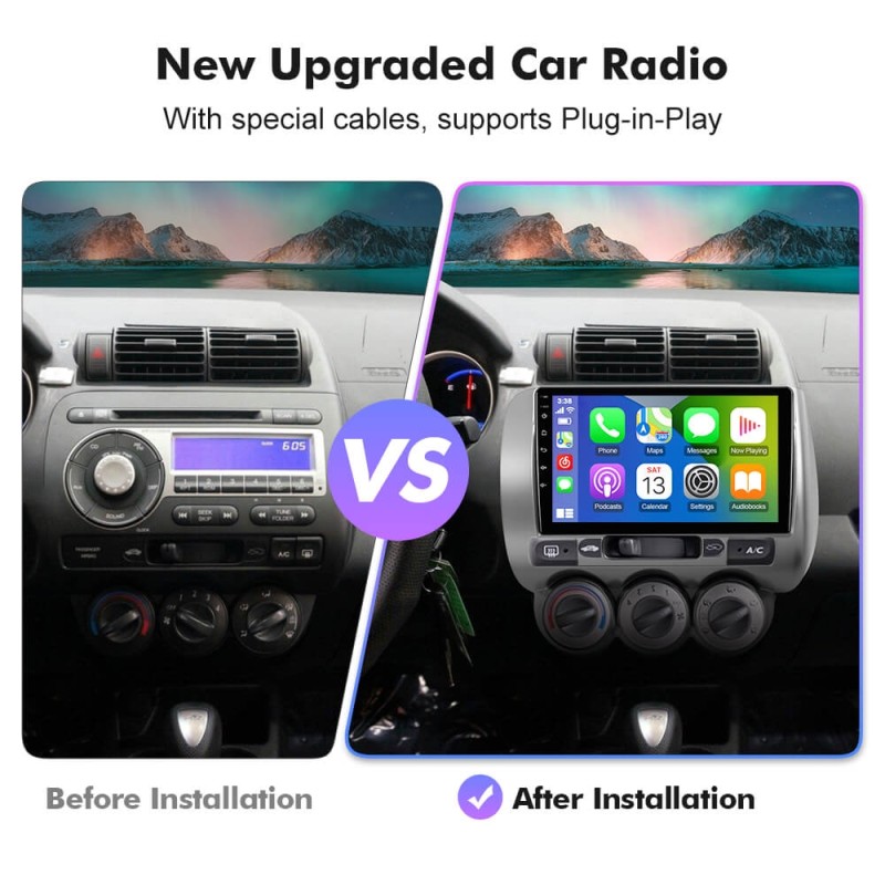 NEW! Android 13 Car Radio For Honda Fit Jazz 2002-2007 Multimedia Video Player Navigation GPS 4G