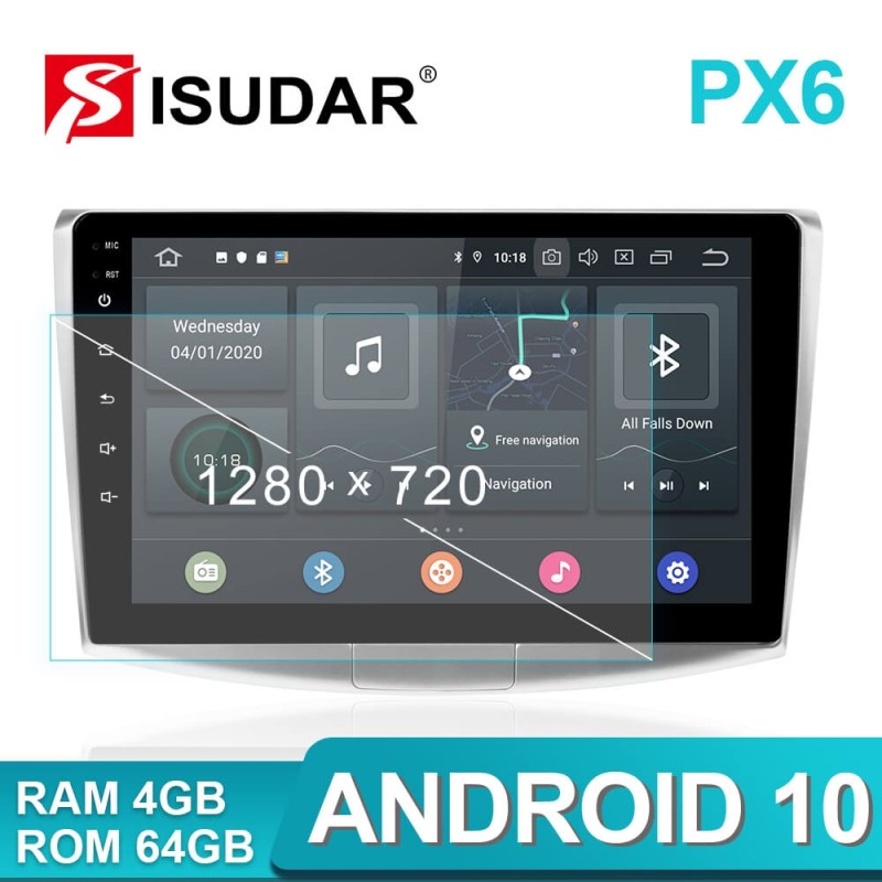 ISUDAR PX6 1 Din Android 10.0 Car Radio For Magotan/CC/Passat B6 B7