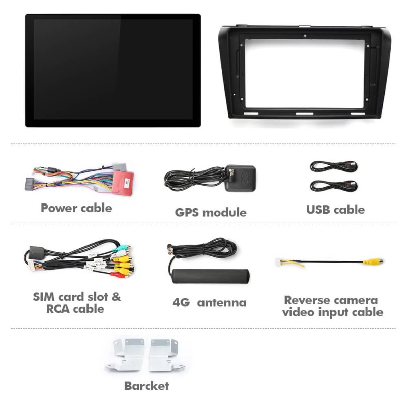 ISUDAR 2K 13.1'' Android 12 Car Multimedia Radio Player For MAZDA 3 2008-2011