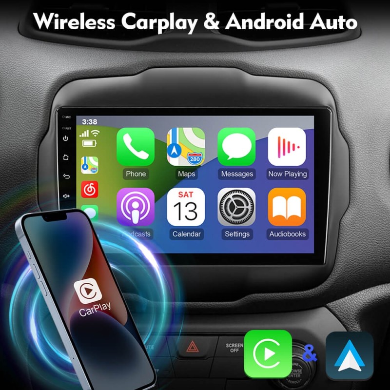 T72 RAM 6G ROM 128G Auto radio For Jeep Renegade 2014 2015 2016 2017 2018