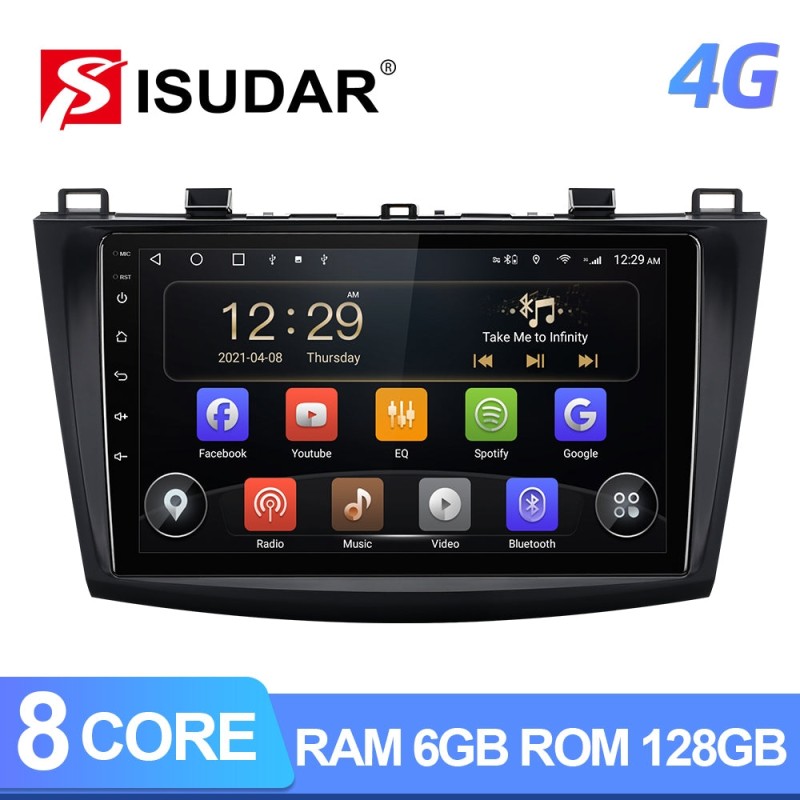 8+128G Auto radio For Mazda 3 2010 2011 2012 2013