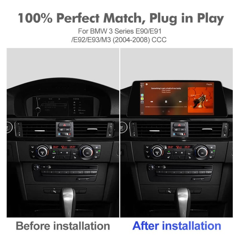 ISUDAR 10.33"Android 13 Car radio For BMW 3 Series E90/E91/E92/E93/M3 CCC