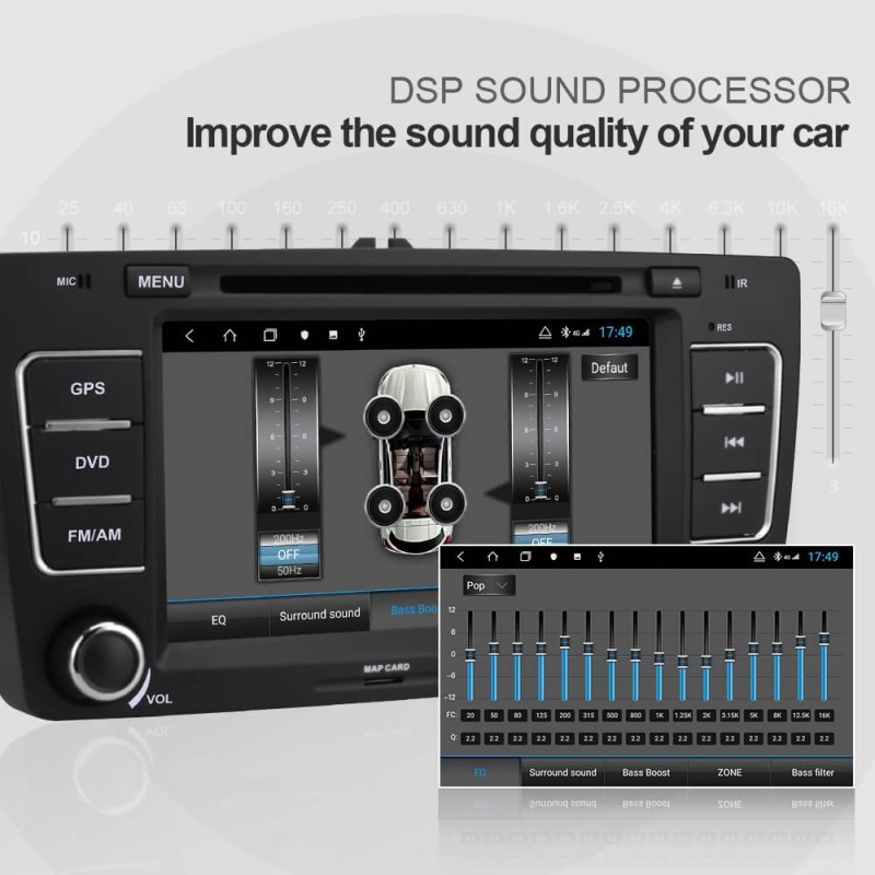 ISUDAR H53 2 Din Android Car Radio For SKODA/Yeti/Octavia 2009-2012