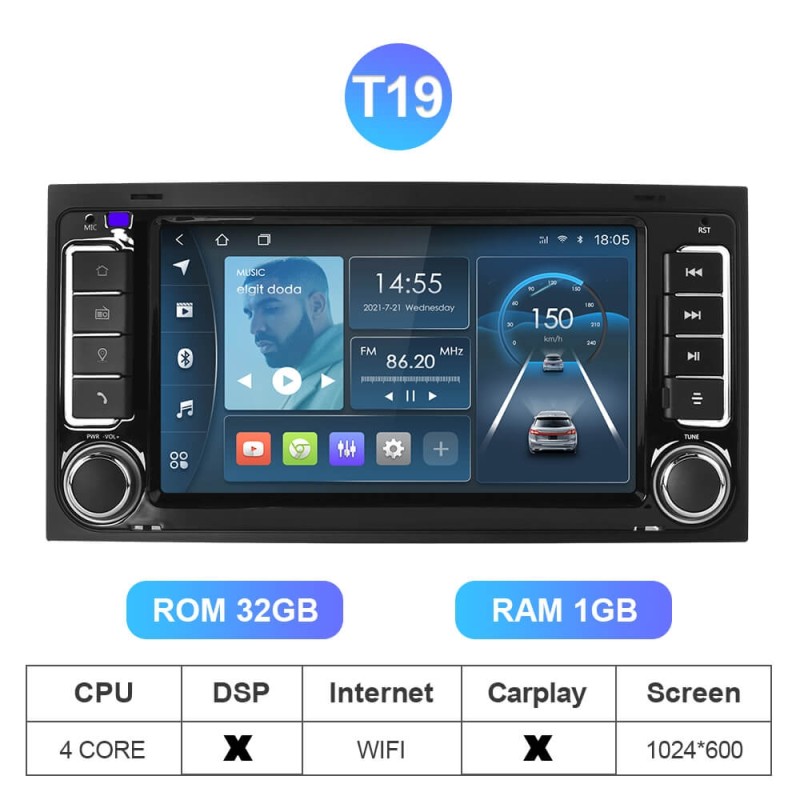 Android 10 Appple carpaly Auto Radio Multimedia For VW/Volkswagen/Touareg/Transporter T5