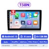 T72/T10s Android 13 universal Car Multimedia 9 inch 10 inch Player Radio Stereo Navigation