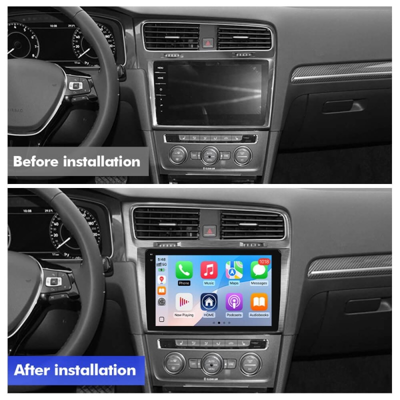 Q6 Qualcomm Android 13 For VW Golf 7 2013-2019 Left Driving 10" screen multimedia car radio DSP ADAU