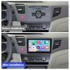 Q6 Qualcomm Android 13 For Honda Civic 2012-2015 9" screen music car radio DSP ADAU