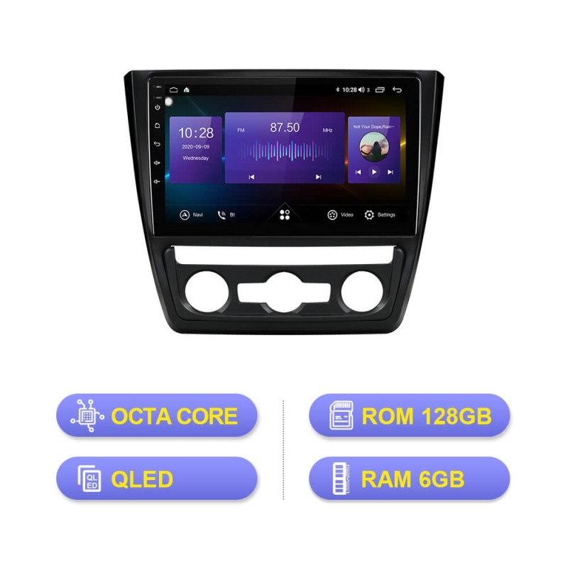 ISUDAR V72 128G GPS Car Multimedia For Skoda Yeti 2009-2013