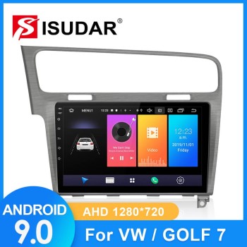 ISUDAR Car Radio For VW/Volkswagen/Golf 7 2 din Android 9