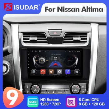 ISUDAR T72 Android 12 Car Radio 9'' For Nissan Teana 3 Altima 5 L33 2013 -2018
