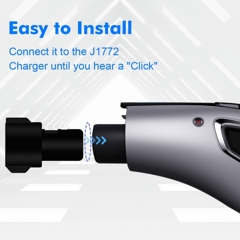 ISUDAR Electric Vehicle Charging Connector J1772 Type 1 to IEC 62196 Type 2 EV Car Adapter Type 1 to Tesla Model Y/S/3 Electric