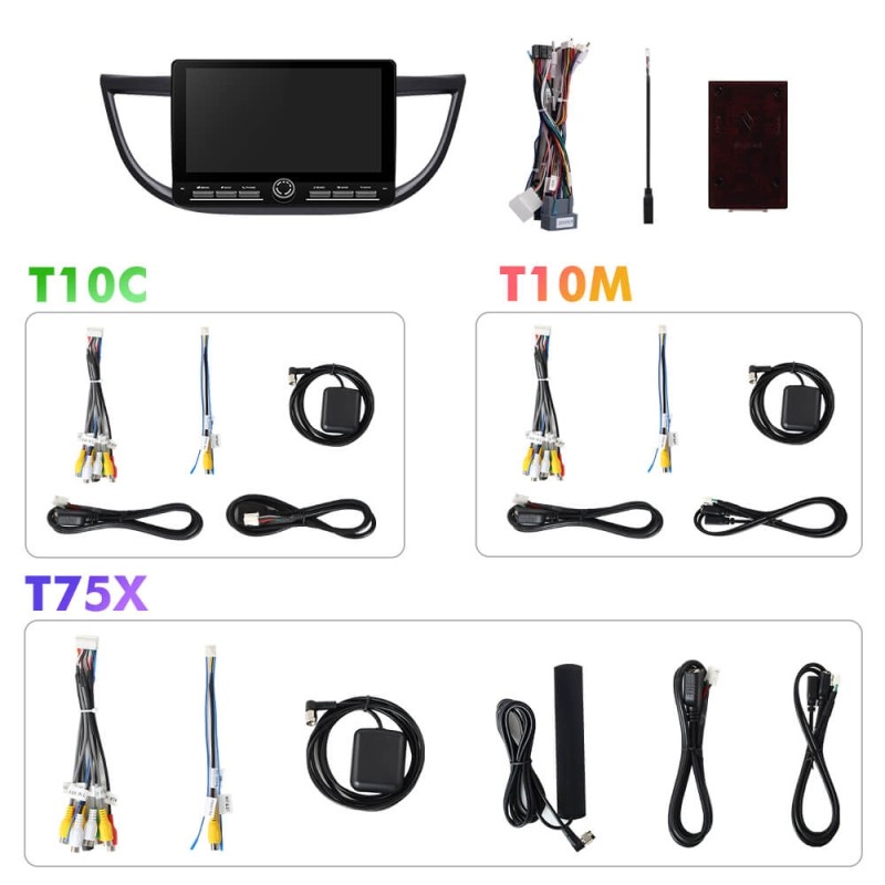 10 inch Android 14 New Design Angle Key 2.0 Touch Screen Car Radio Button Car Stereo For Honda/CRV/CR-V 2012-2016