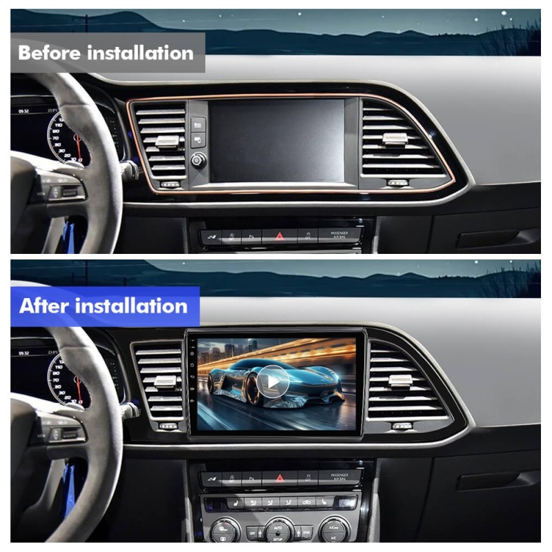 For Seat LEON 2012-2020 T75 Upgrade from T72 Android 14 UIS7865 Car Radio