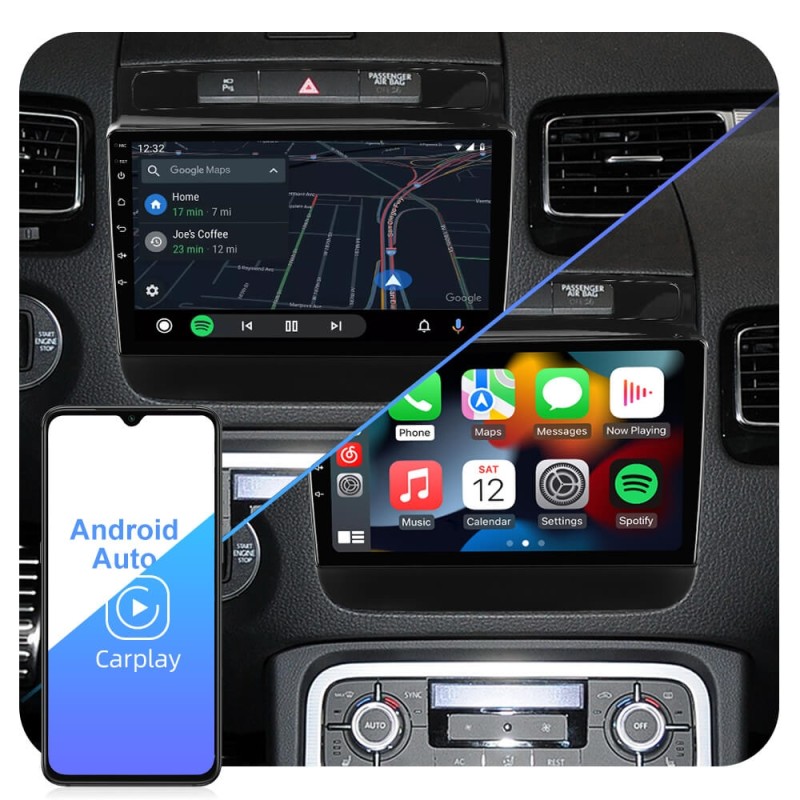 QLED screen Car Radio Multimedia For Volkswagen Touareg FL NF 2010 - 2018