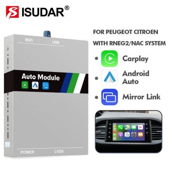 Wireless Carplay Android Auto For Peugeot Citroen RNEG2 & NAC System Picasso C4 C5 DS4 DS3 308 508 DS5 RT6 Ｍodule Box Airplay