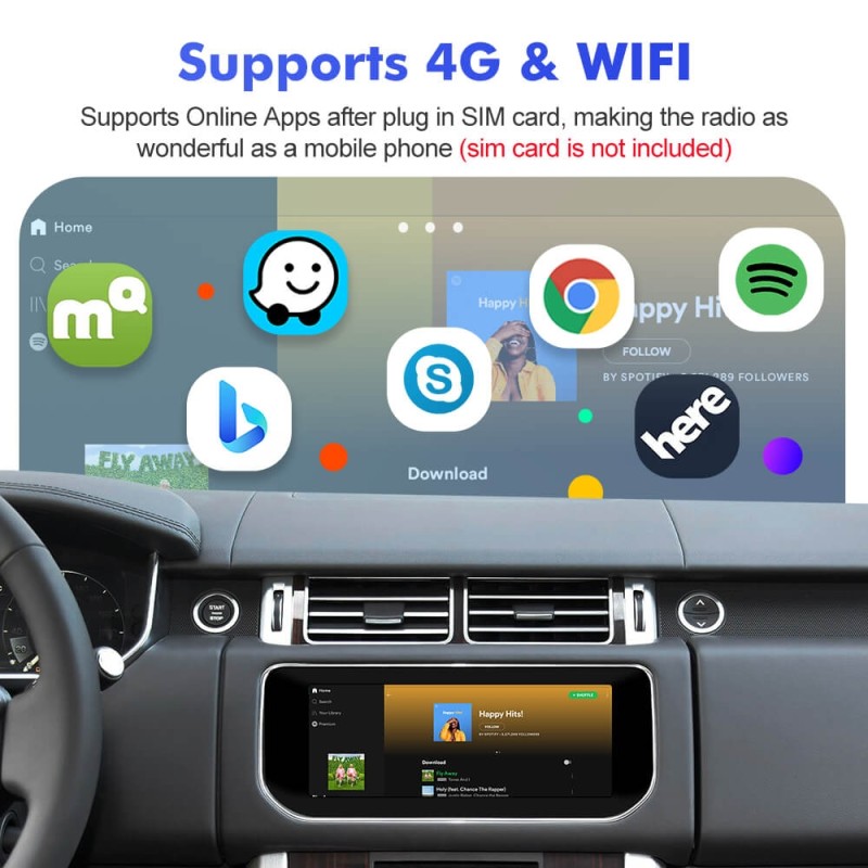 ISUDAR Qualcomm Android 12 10.25 Inch 1920*720P Car head unit stereo for Land Rover Range Rover Sport L494 Range Rover Vogue L405 2013-2017