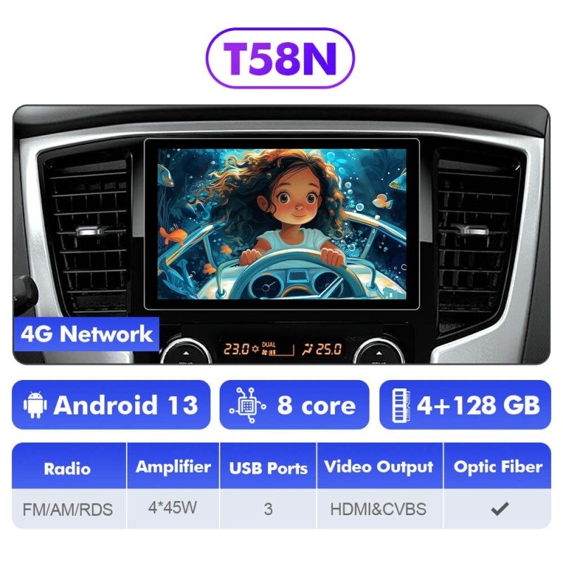 NEW! 11.5” Android 13 For MITSUBISHI L200 5 TRITON 2018-2022 Car Radio HDMI Video Output