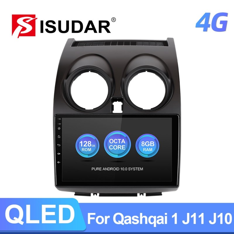 QLED Android 10 Car Radio For Nissan Qashqai 1 J10 2006-2013