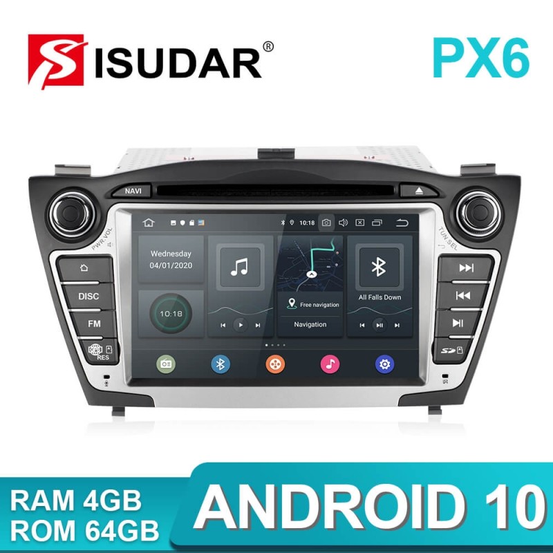 Clearance Sale！Isudar PX6 2 Din Android 10 Car Multimedia Player GPS For Hyundai/IX35/TUCSON